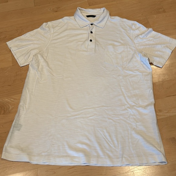 Saks Fifth Avenue Polo Shirt in White - Picture 2 of 3